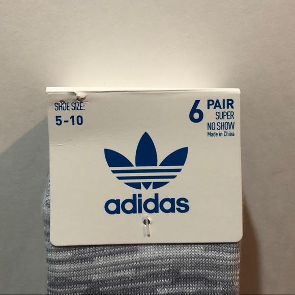 Adidas, Super No Show Socks, 6 Pairs, For Shoe Size 5-10 - Picture 11 of 12